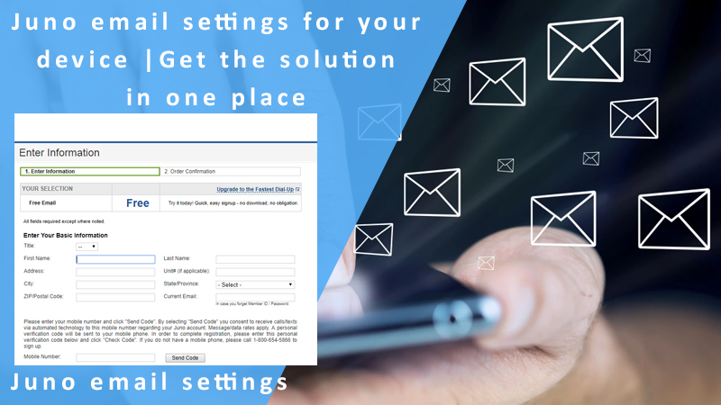 Juno email settings for your device | Get the solution in one place
